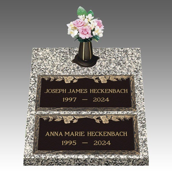 Dynasty Dogwood Deep Bronze Cemetery Headstones II