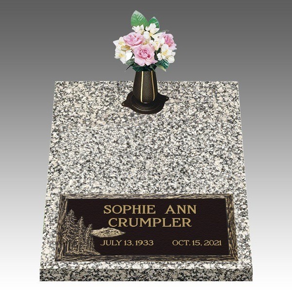 Dynasty Evergreen Deep Bottom Bronze Headstone II