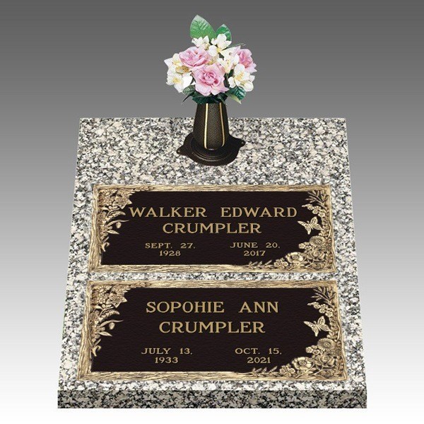 Dynasty Resurrection Deep Double Large Bronze Headstone II