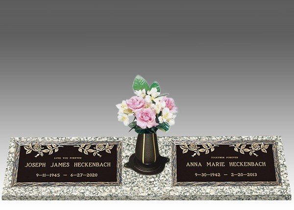 Dynasty Rose Bronze Cemetery Headstones II