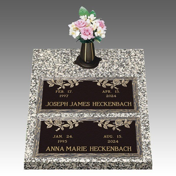 Dynasty Rose Deep Bronze Cemetery Headstones II