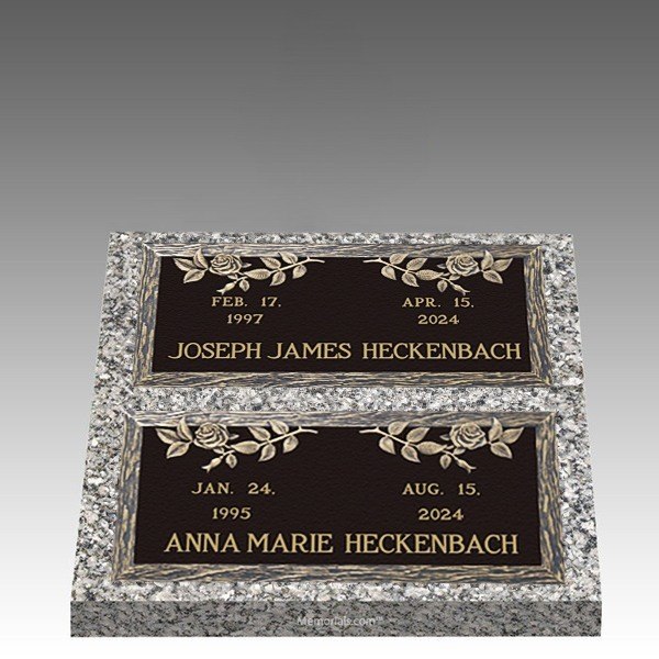 Dynasty Rose Deep Bronze Cemetery Headstones