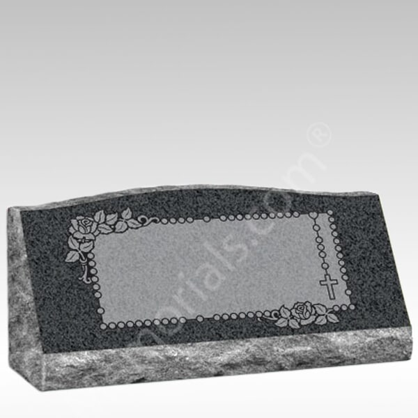 Dynasty Rose Granite Slant Gravestone II