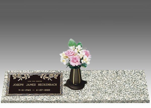 Dynasty Rose Left Bronze Headstone II