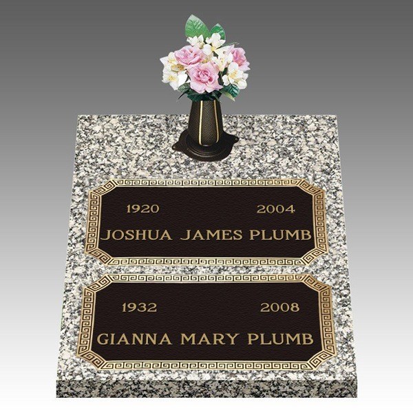 Dynasty Serenity Deep Double Bronze Headstone II