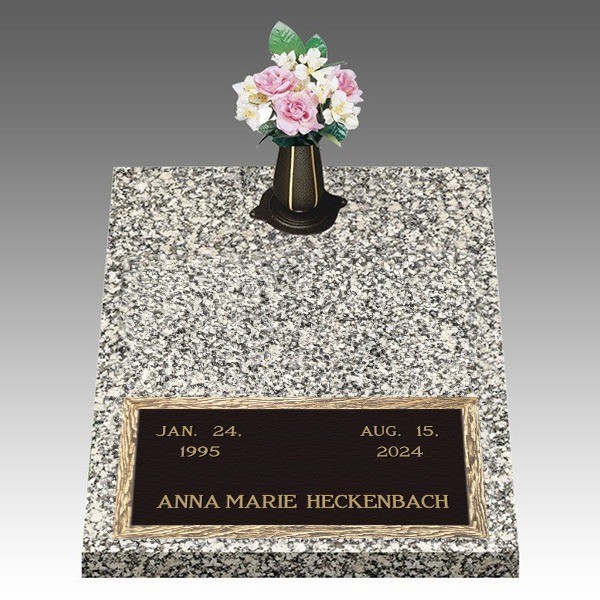 Dynasty Simplicity Deep Bottom Bronze Headstone II