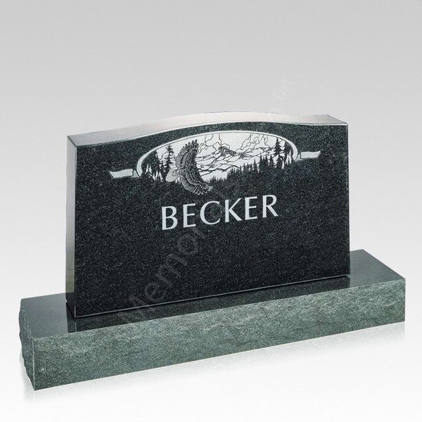 Eagles Flight Companion Granite Headstone