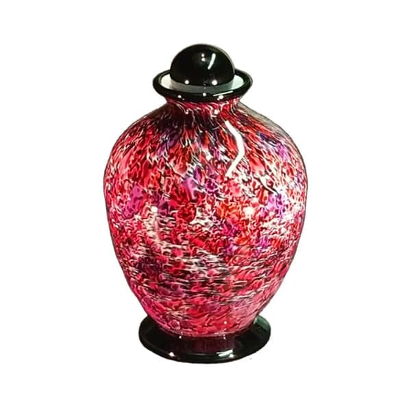 Fire Glass Urn For Two