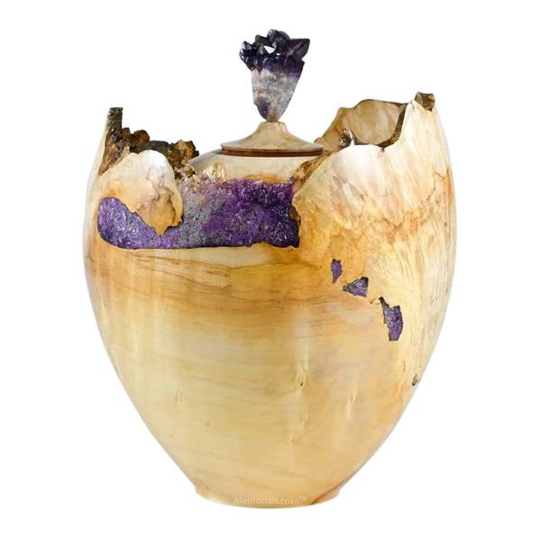 Fluidity Wooden Urn