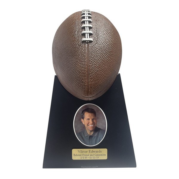 Football Photo Cremation Urns