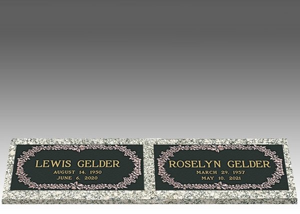 Forever Flowers Bronze Cemetery Headstones