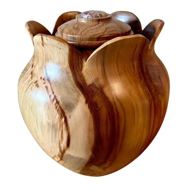 Forever Rose Wooden Urn