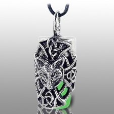 Dog Green Cremation Necklace