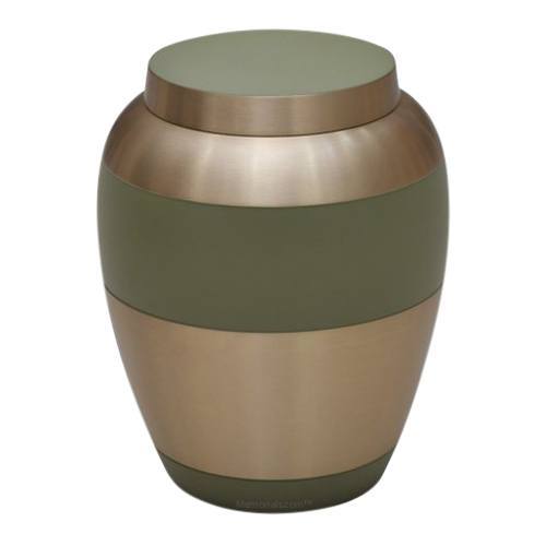 Garden Green Metal Urn