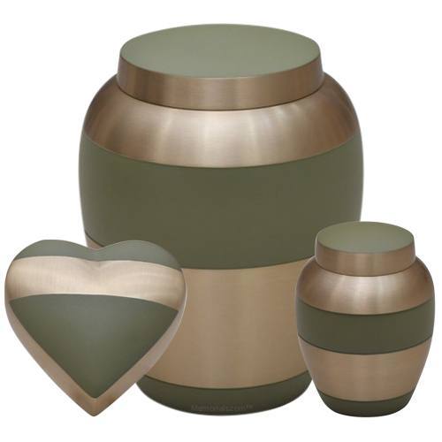 Garden Green Metal Urns