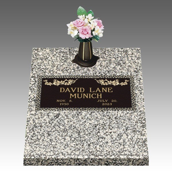 Garden of Life Dogwood Deep Top Bronze Headstone II