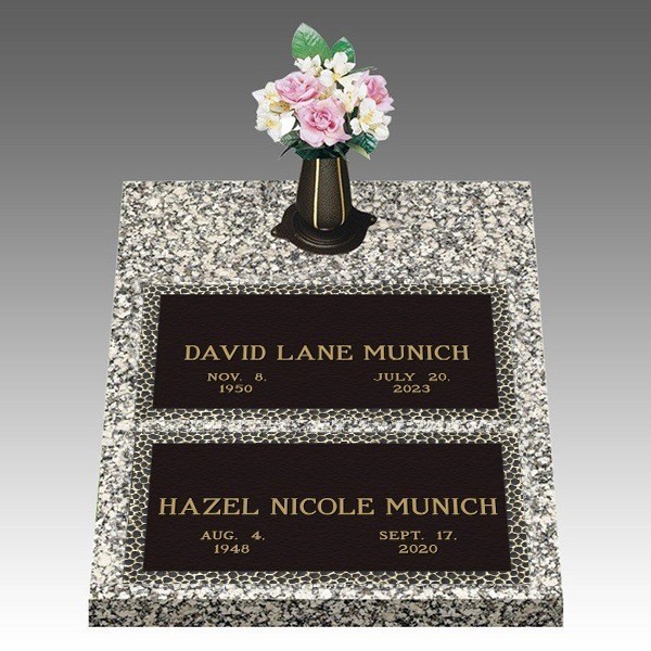 Garden of Life Simplicity Deep Double Bronze Headstone II