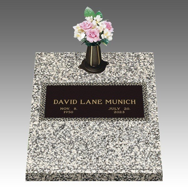 Garden of Life Simplicity Deep Top Large Bronze Headstone II