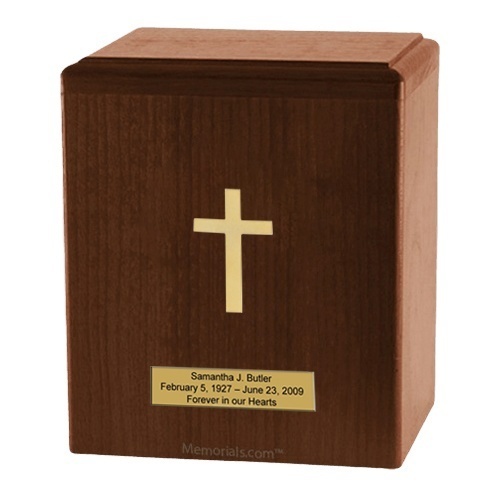 Gold Cross Cremation Urns