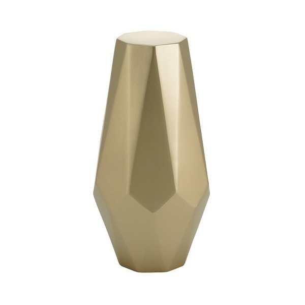 Gold Octahedron Metal Cremation Urn