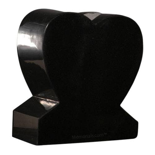 India Black Heart Granite Vase