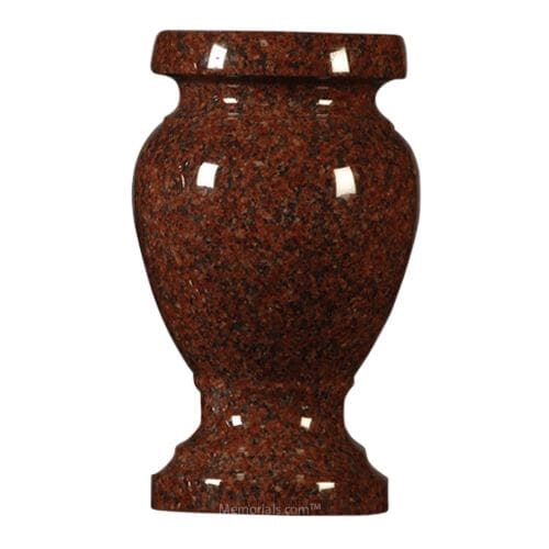 India Red Granite Vase