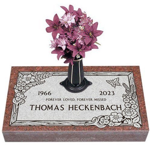 Infinite Love Granite Grave Marker 24 x 12