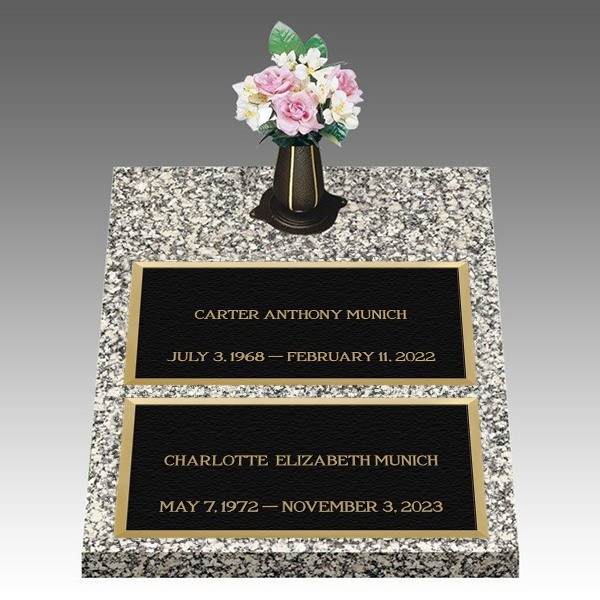 Infinity Classic Deep Double Bronze Headstone II