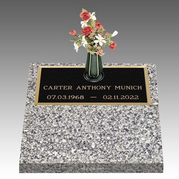 Infinity Classic Deep Top Bronze Headstone