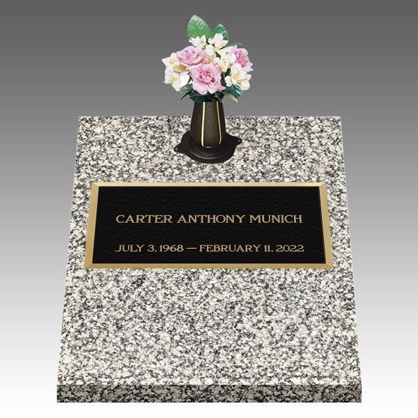 Infinity Classic Deep Top Large Bronze Headstone II