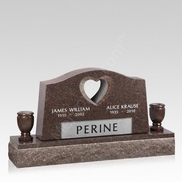 Infinity Companion Granite Headstone VI