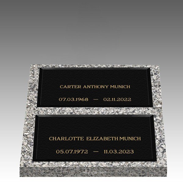 Infinity Modern Deep Bronze Cemetery Headstones