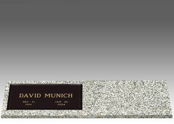 Infinity Modern Left Bronze Headstone