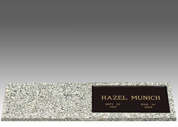 Infinity Modern Right Bronze Headstone