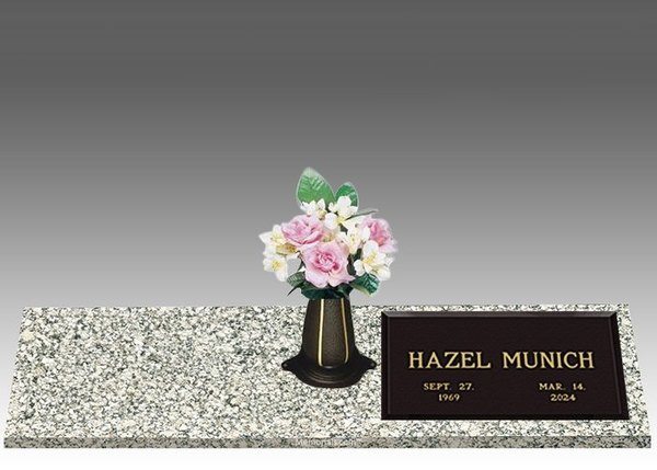 Infinity Modern Right Large Bronze Headstone II