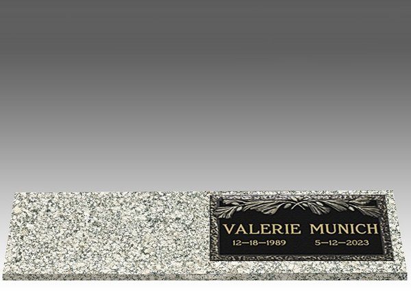 Infinity Pine Right Bronze Headstone