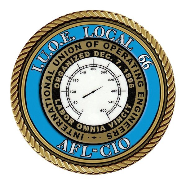 International Union of Operating Engineers Local 66 Medallion