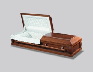 Kennedy Half Couch Wood Casket