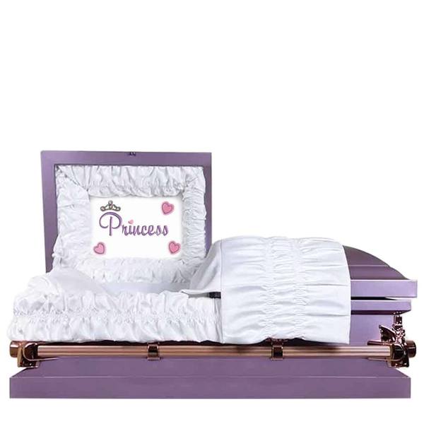 Lavender Princess Large Child Casket