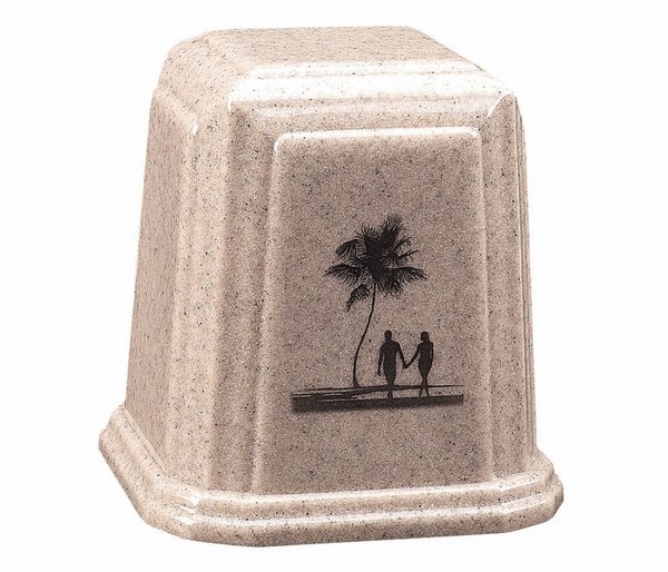 Long Walks on the Beach Sand Cultured Urn