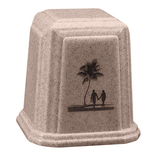 Long Walks on the Beach Sand Cultured Urn