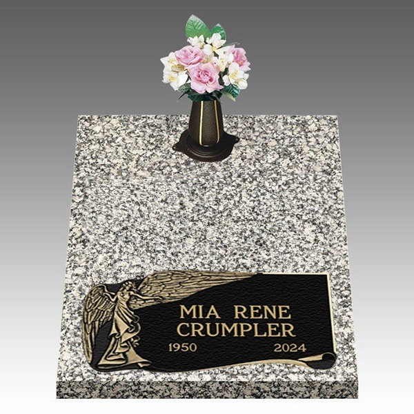 Majestic Grace Deep Bottom Large Bronze Headstone II