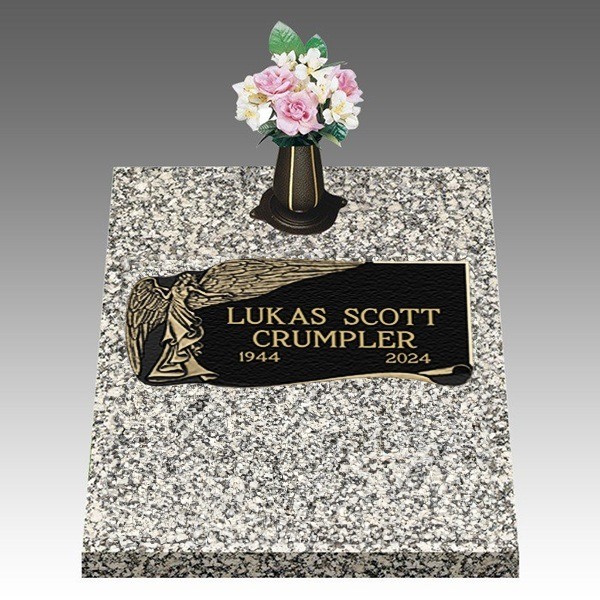 Majestic Grace Deep Top Large Bronze Headstone II