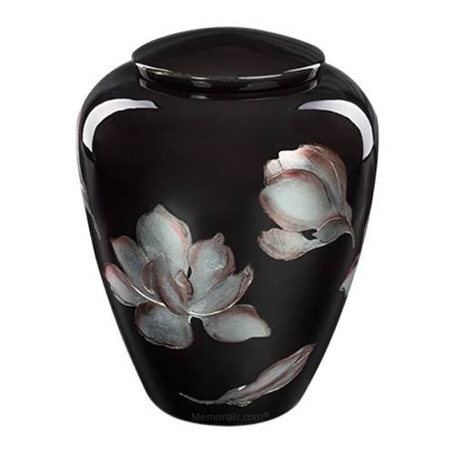 Midnight Magnolia Ceramic Urn