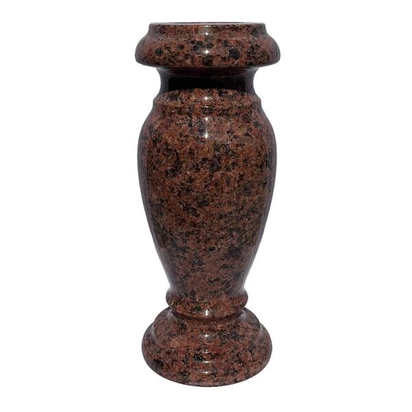 Missouri Red Granite Cemetery Vase II