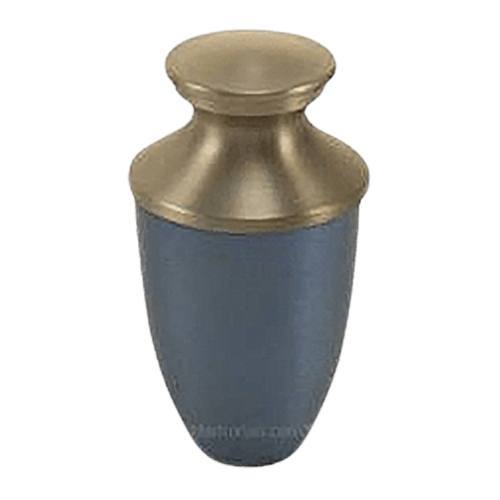 Mod Blue keepsake Metal Urn