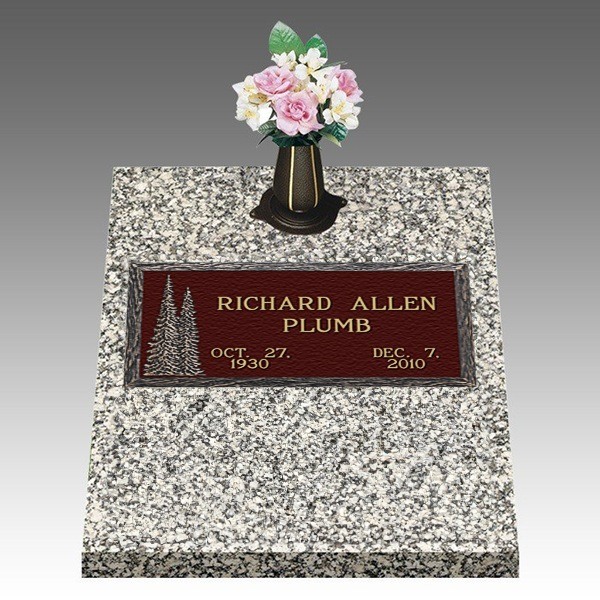 Mountain Pines Deep Top Large Bronze Headstone II