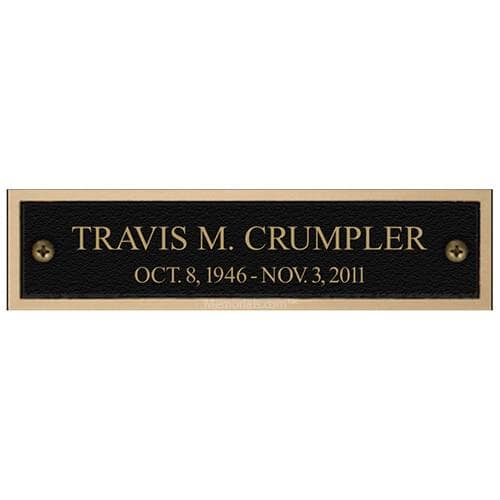 Mourning Memorial Niche Plaque