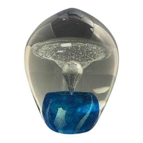 Neutron Geyser Glass Cremation Keepsake