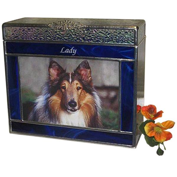 Ocean Blue Large Photo Pet Urn